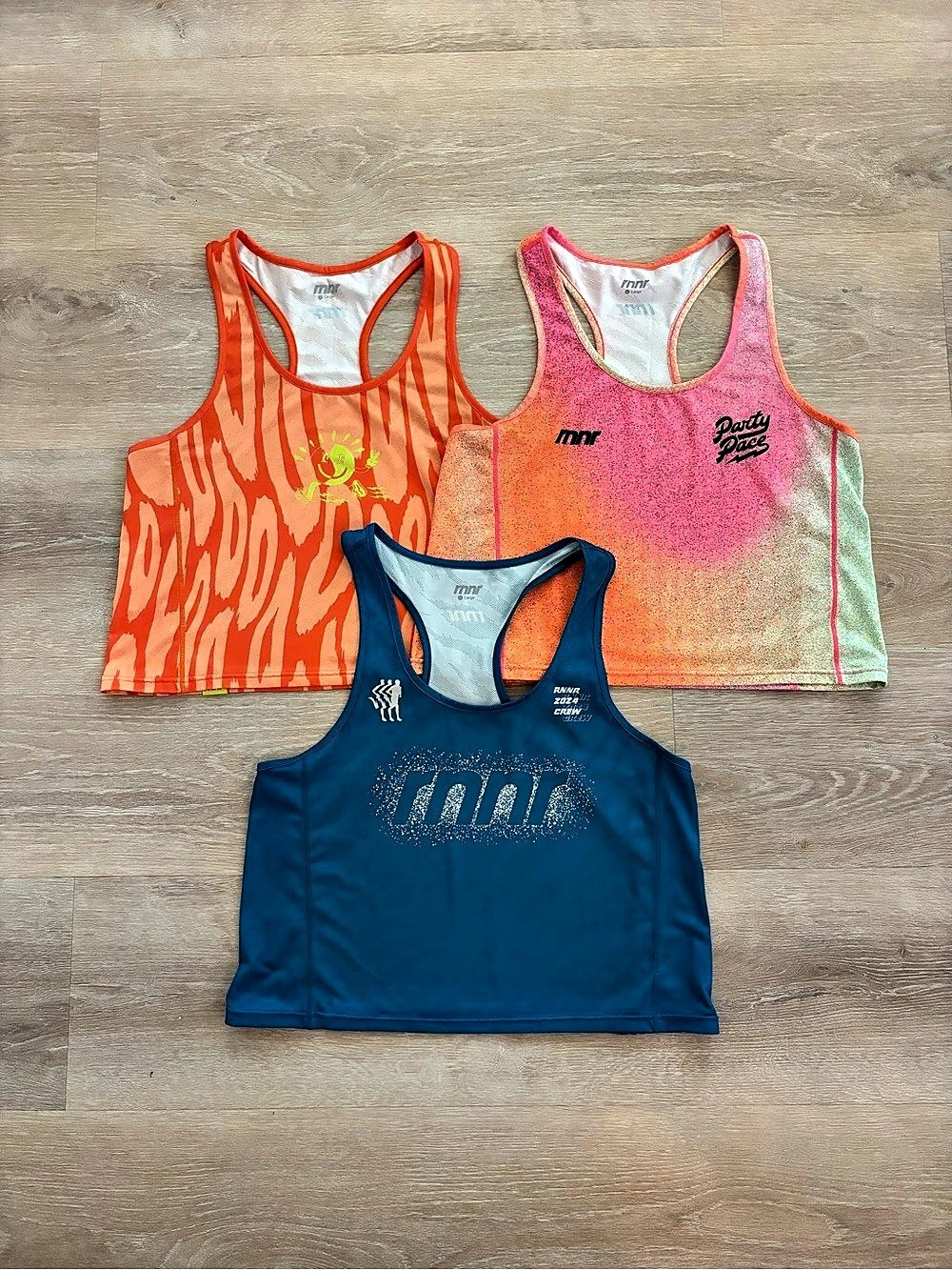 rnnr Athletic Tank Top Set in Orange & Pink Large Like New